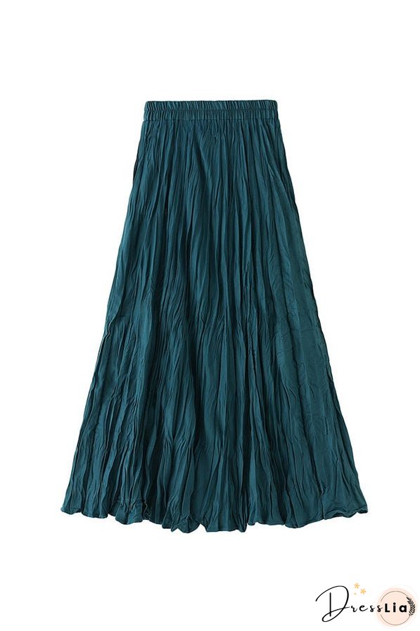 A-line mid-length winter skirt with sweater