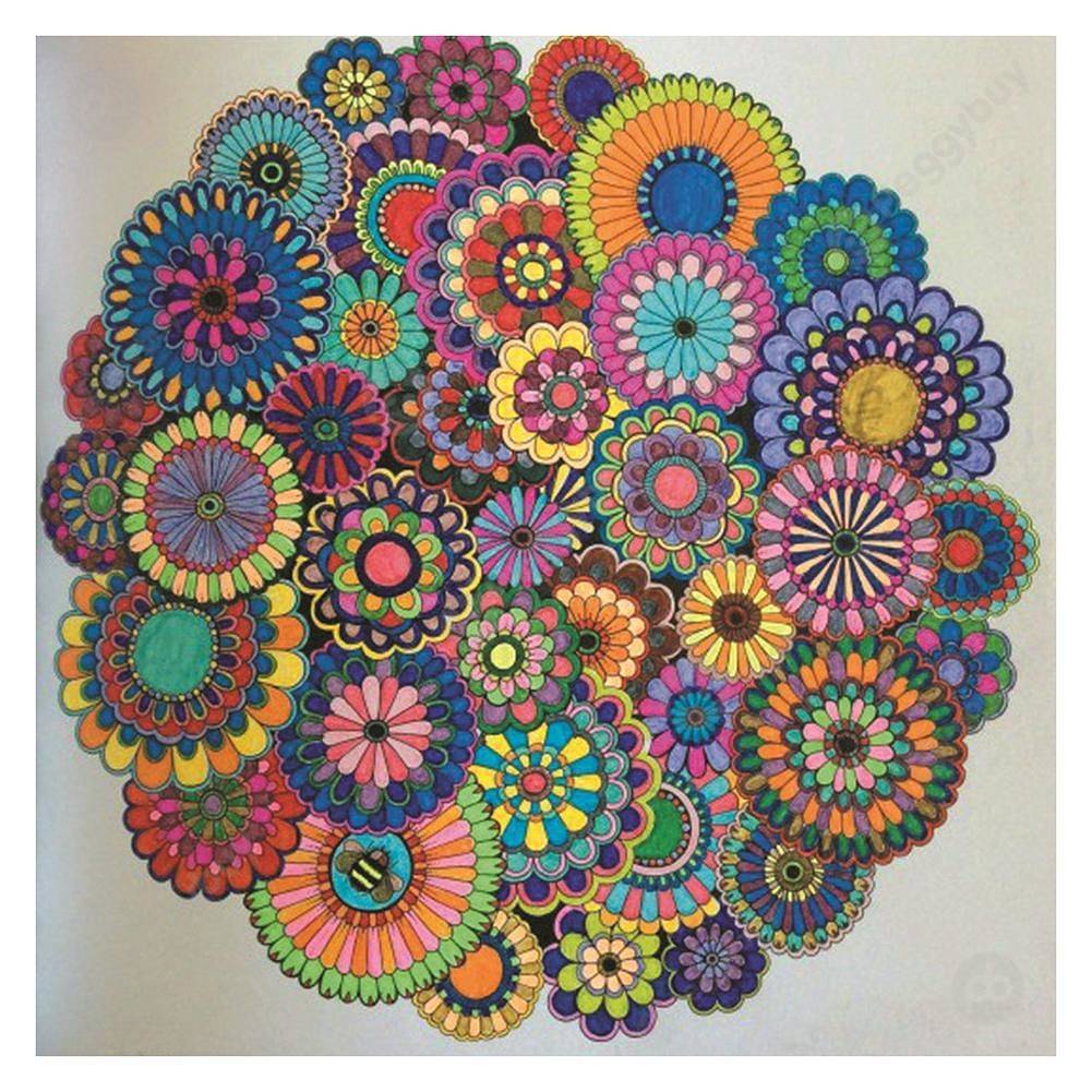 

30*30CM Round Drill Diamond Painting-Colorful Pattern, 501 Original