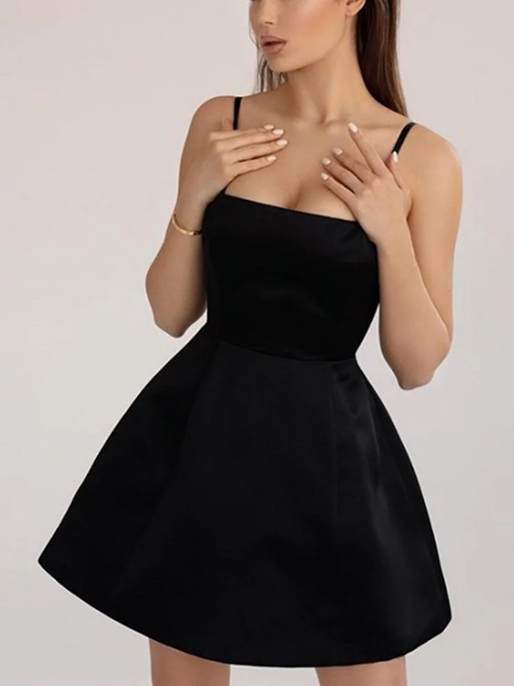 Fashion Sexy Suspender Small A Backless Dress