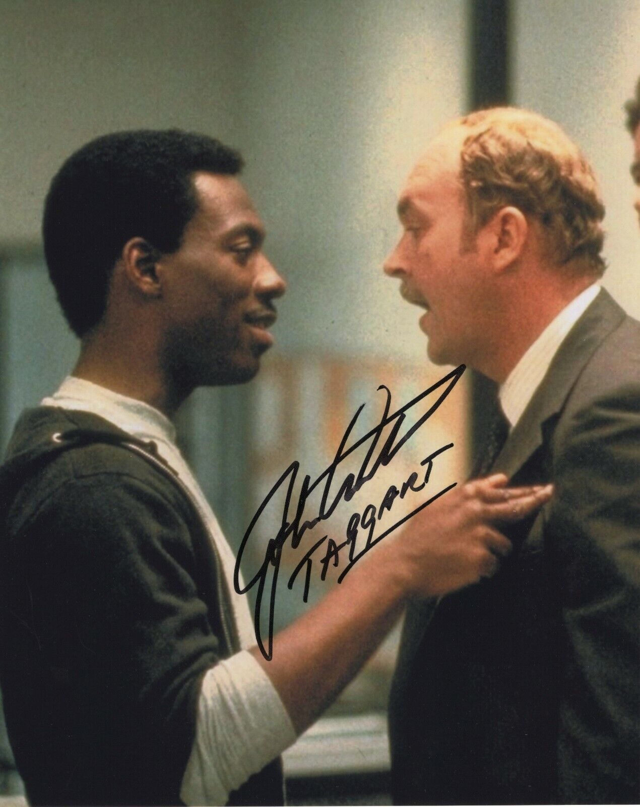 JOHN ASHTON SGT. JOHN TAGGART BEVERLY HILLS COP SIGNED AUTOGRAPH 8X10 Photo Poster painting