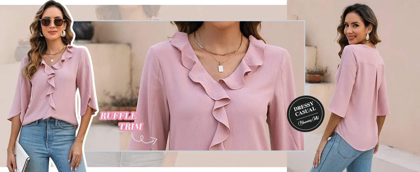 pink blouse for woman