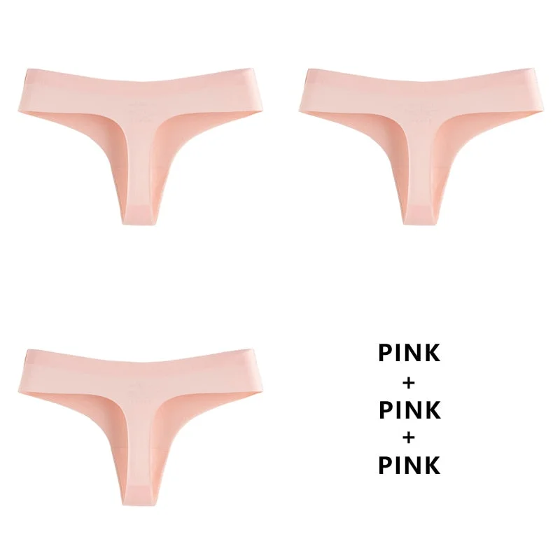 CINOON 3Pcs/Lot Sexy Women Thongs G String Seamless Panties Low-Rise T-back Comfortable Lingerie Female Underwear Drop Shipping
