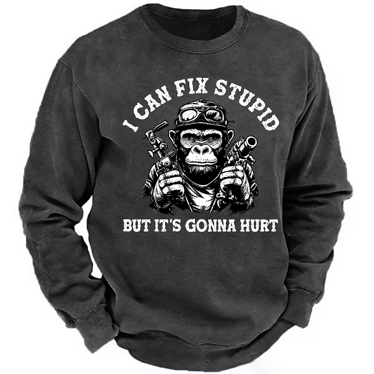 Personalized  I Can Fix Stupid But It's Gonna Hurt Sweatshirt