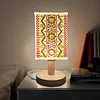 DIY Special Shaped Diamond Painting Wooden Stand LED Lamp Night Light Kit Bedside Small Desk Light Home Decoration Lamp