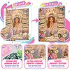 Arche florale aux cheveux boucl&eacute;s, dame, kit sp&eacute;cial de peinture en forme 5d DIY partielle en diamant pour adultes, d&eacute;butants, peintures &agrave; points de diamant, kit d&rsquo;art en diamant 11,81x15,75 pouces