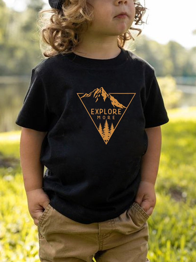 Children's Clothing Outdoor Exploration More Short-Sleeved Shirt