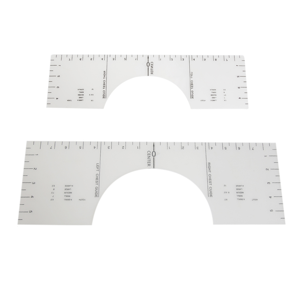 

Acrylic T-Shirt Alignment Guide Ruler Quilting Ruler Template Measure Gauge, 501 Original