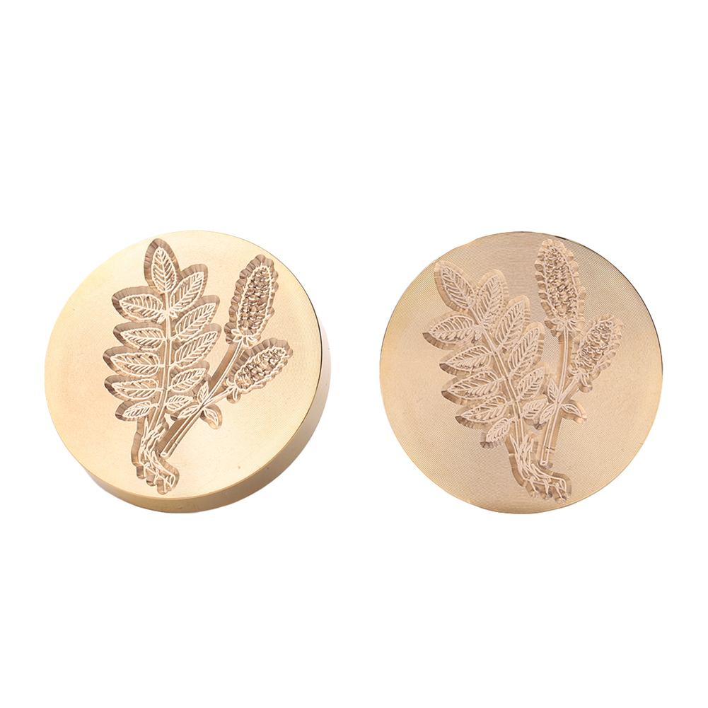 

30mm Grass Flower Wax Sealing Stamp Head - Wax Seal Stamp, 501 Original
