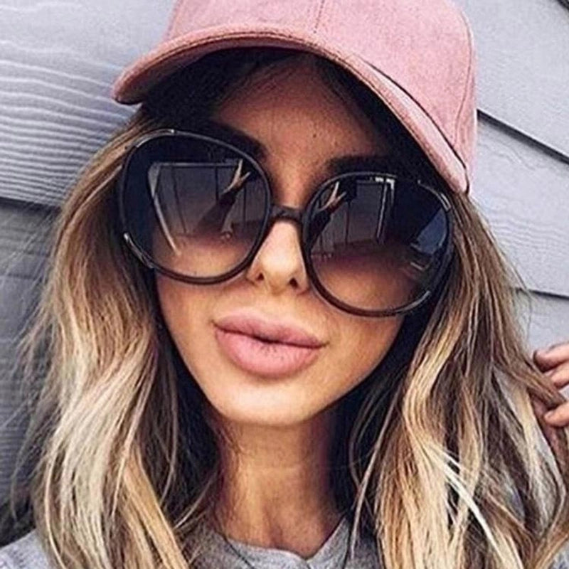 Fashion Round Large Frame Sunglasses New Fashion Wild Sunglasses