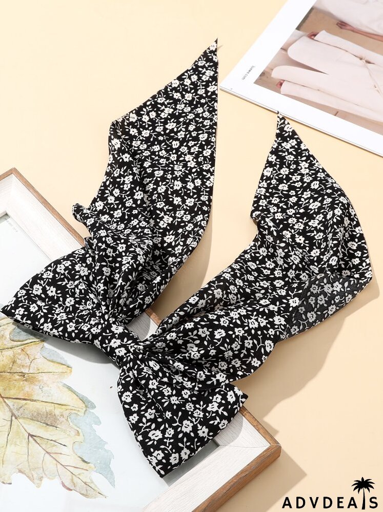 Floral Print Hair Clip