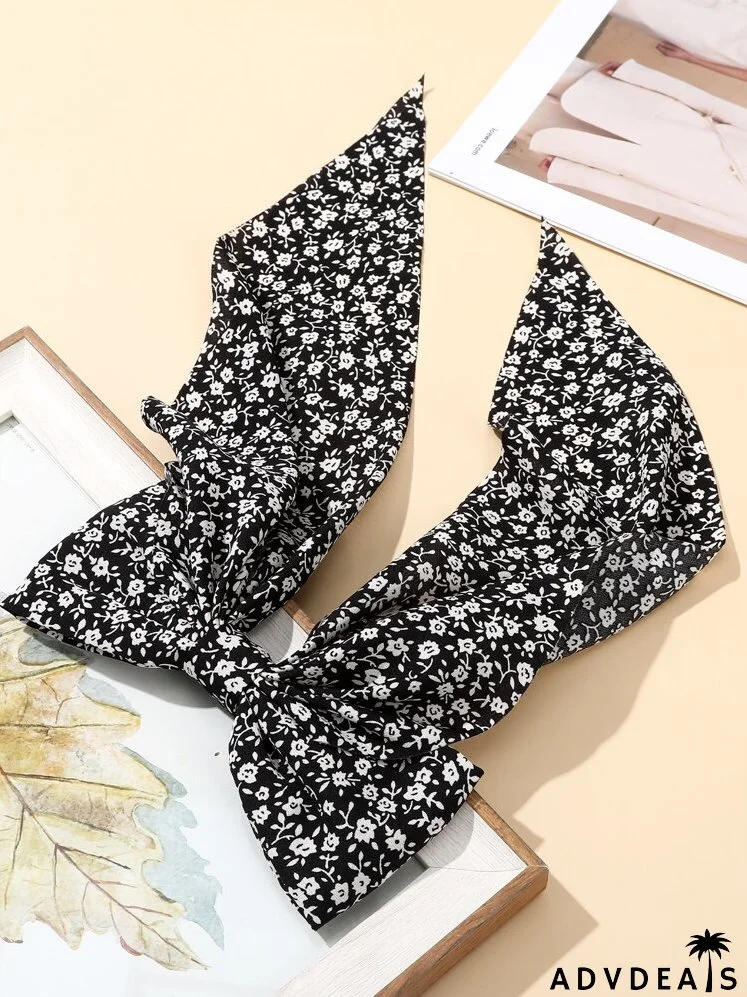 Floral Print Hair Clip