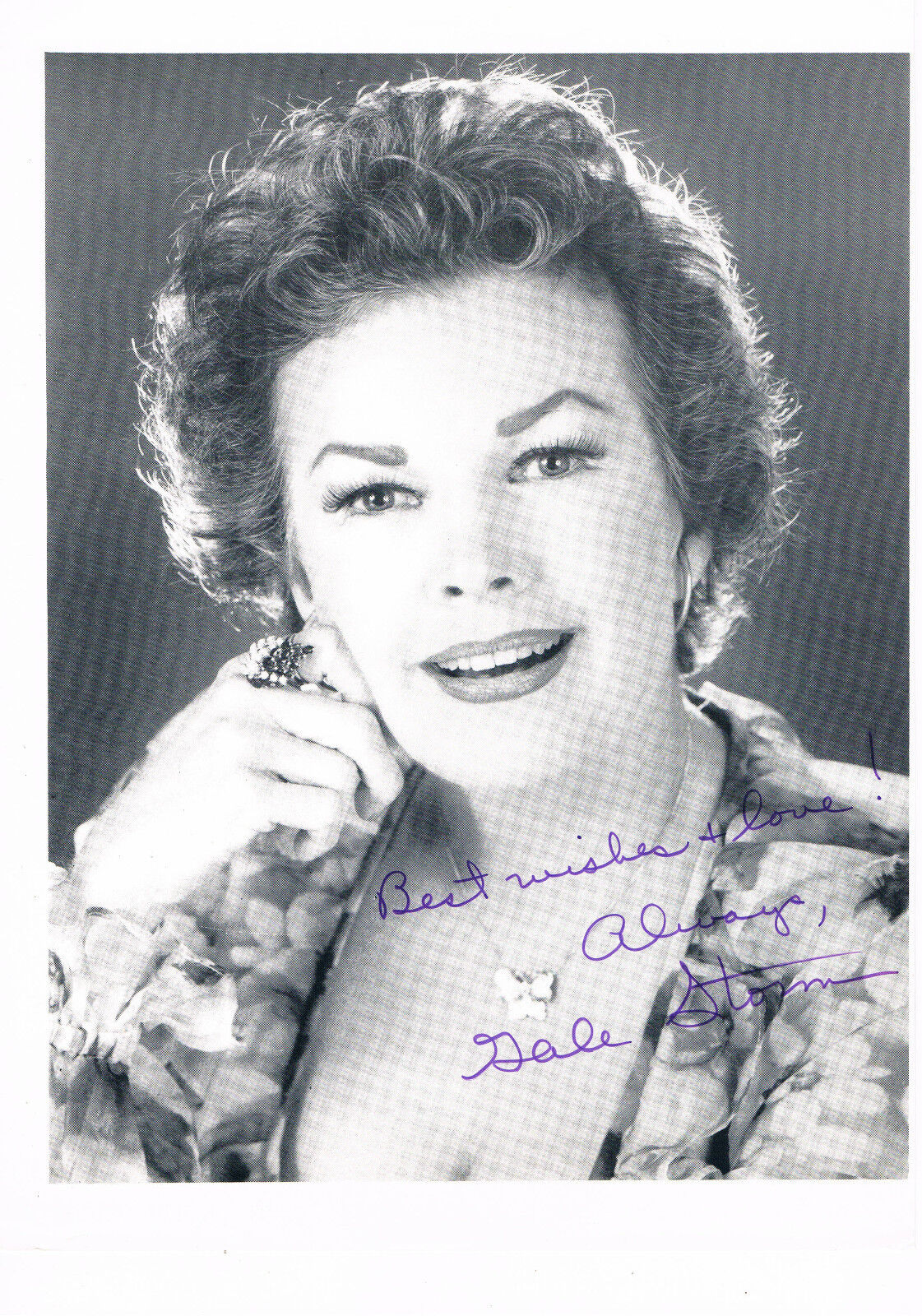 Gale Storm 1922-2009 genuine autograph signed Photo Poster painting 8x10