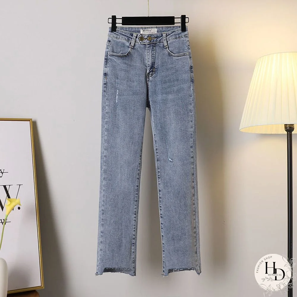 College Style Vest Shirt High Waist Jeans Suit