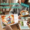 2027-2028 Two-Year Diamond Painting Calendar Kit, 13 Exquisite Multicolor Butterfly And Floral Illustrations, Large Size Desk Calendar, Mosaic Art Coil-Bound Desktop Planner