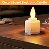 Flameless LED Tea Lights Candles Solar Power Realistic Fake Electric Tealight Candles Multifunctional for Fireplace Mantel Dinner Wedding Party