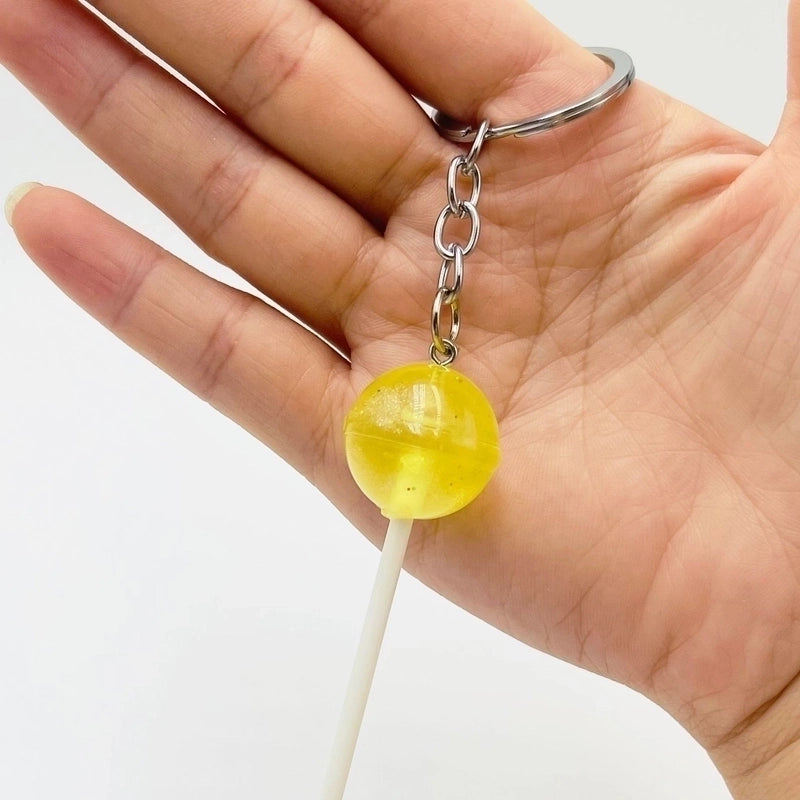 Minimalist Lollipop Resin Unisex Bag Pendant Keychain