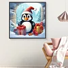 Diamond Painting-DIY Full Round Drill Gift-Giving Penguin