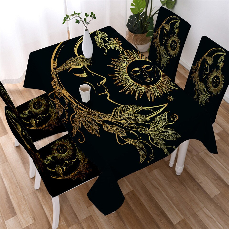 

Golden Mandala - Tablecloth Without Chair Cover, 140*140cm, 501 Original