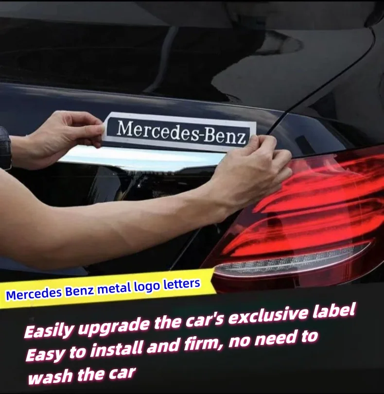 Car DIY personalized letter metal sticker