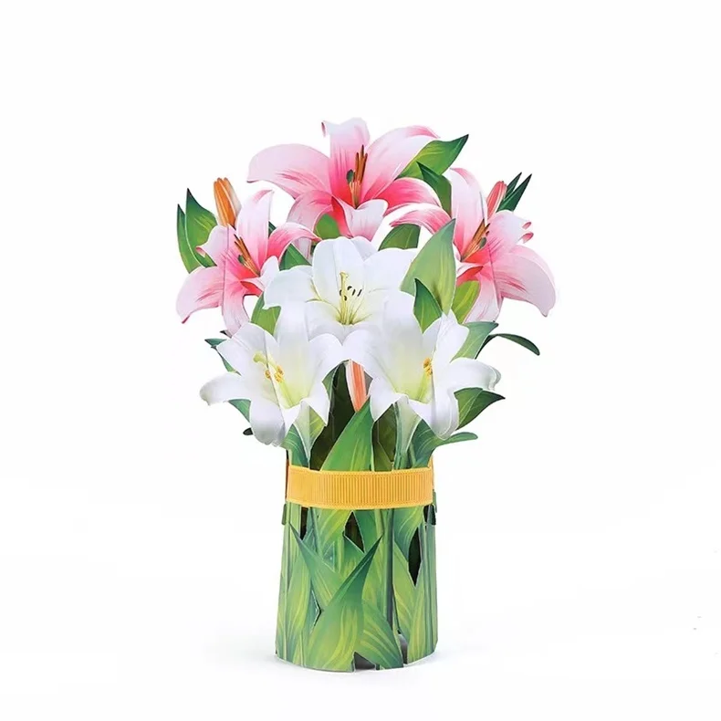🔥Mother's Day Sale-💐🌸Pop Up Flower Bouquet Greeting Card