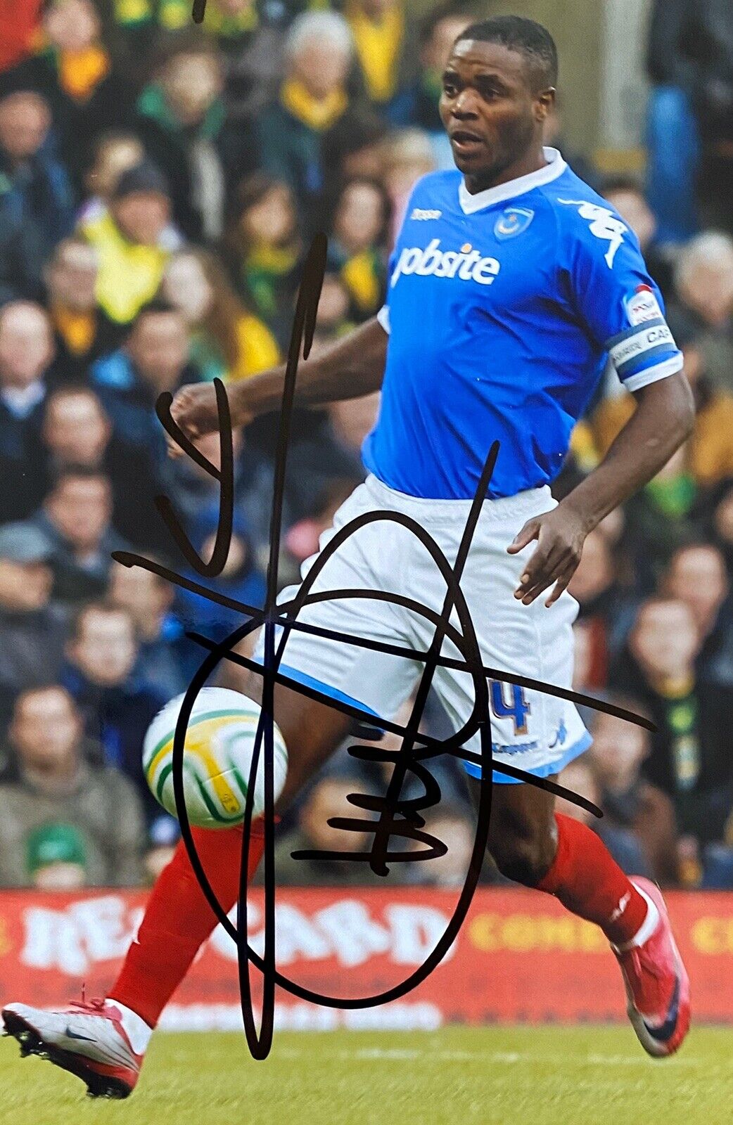 Aaron Mokoena Hand Signed 6X4 Photo Poster painting - Portsmouth