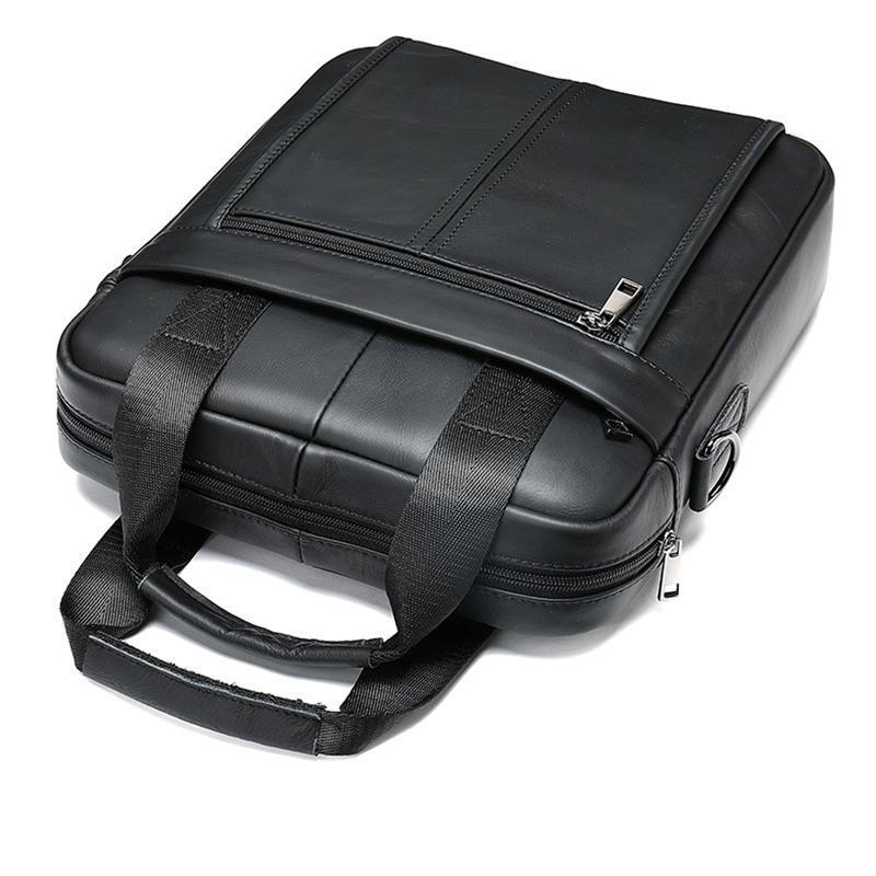 Premium Quality Fine Stitching Dual Top-Handled Adjustable Strap Business-Use Sling Bag