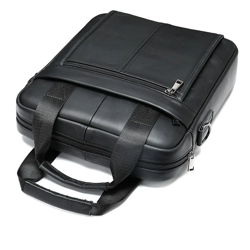 Premium Quality Fine Stitching Dual Top-Handled Adjustable Strap Business-Use Sling Bag