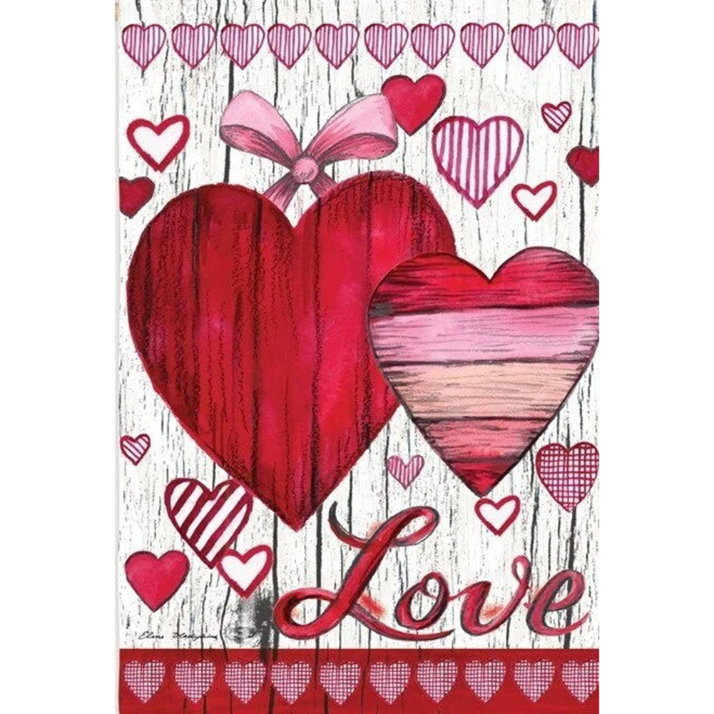 

30*40CM Round Drill Diamond Painting-Love, 501 Original