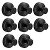 2/4/6/8/10PCS Suction Cup Hooks Stainless Steel Loofah Towel Coat Bath Robe Hook