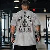 Retro Hell Gym Flame Skull Graphics Washed T-shirt by Inlyline