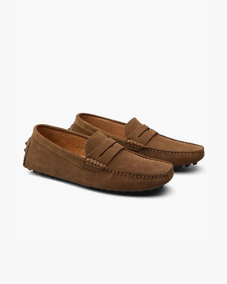 Suede Driver Loafers QueenFunky