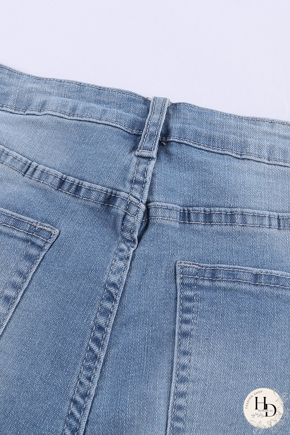 Women's High-Waisted Distressed Denim Shorts