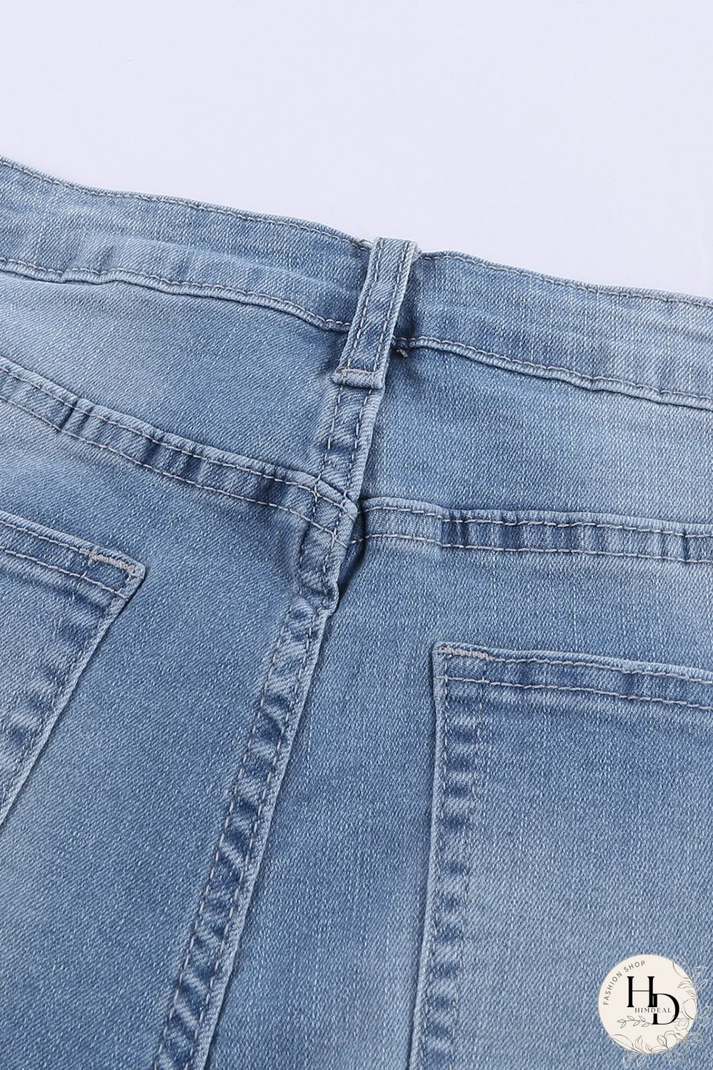 Women's High-Waisted Distressed Denim Shorts