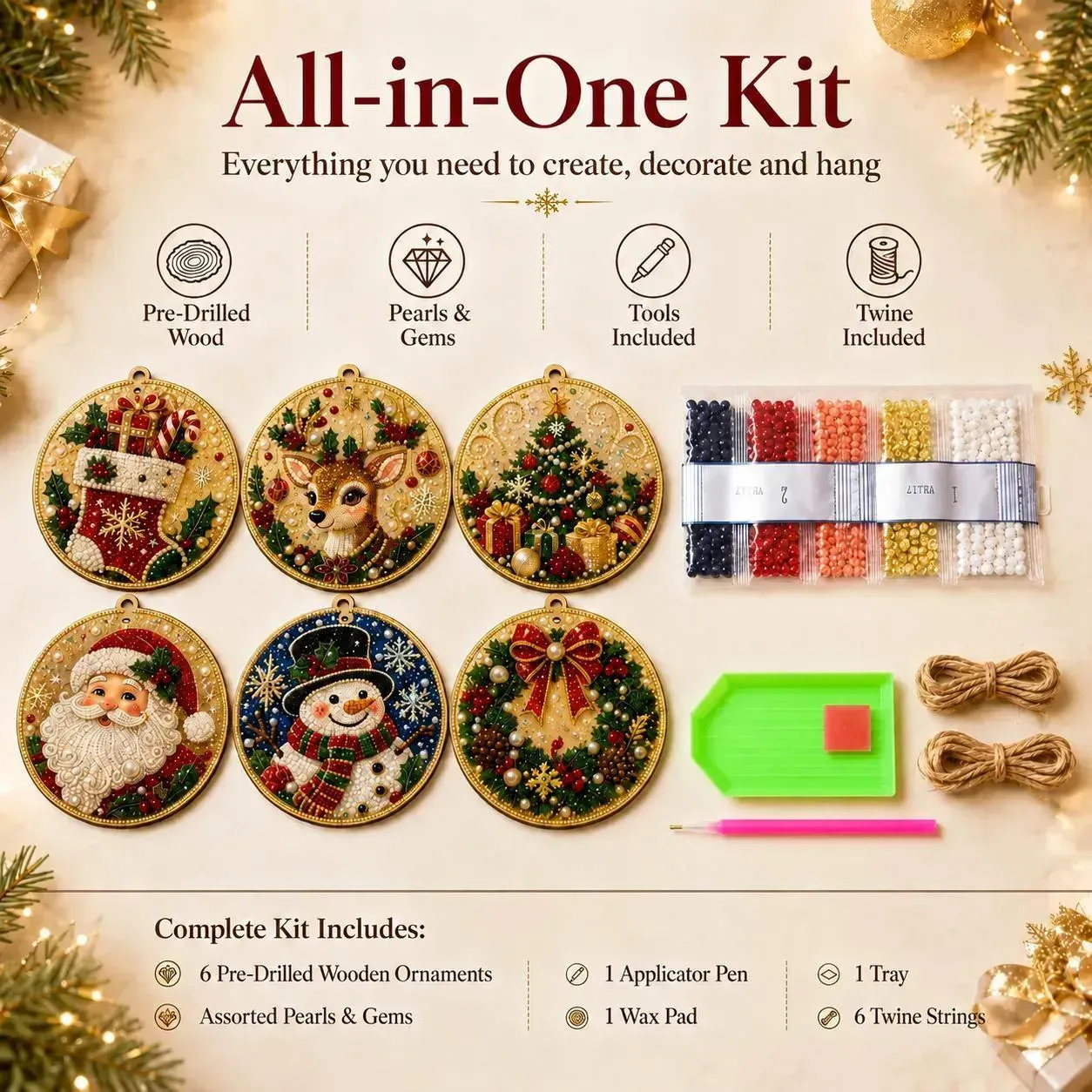 6Pcs/12Pcs Christmas DIY Diamond Painting Ornaments Kit, Xmas Tree Hanging Pendant, Handmade Craft Decoration Gift for Holiday Home Party 6Pcs/12Pcs Christmas DIY Diamond Painting Ornaments Kit, Xmas Tree Hanging Pendant, Handmade Craft Decoration Gift for Holiday Home Party