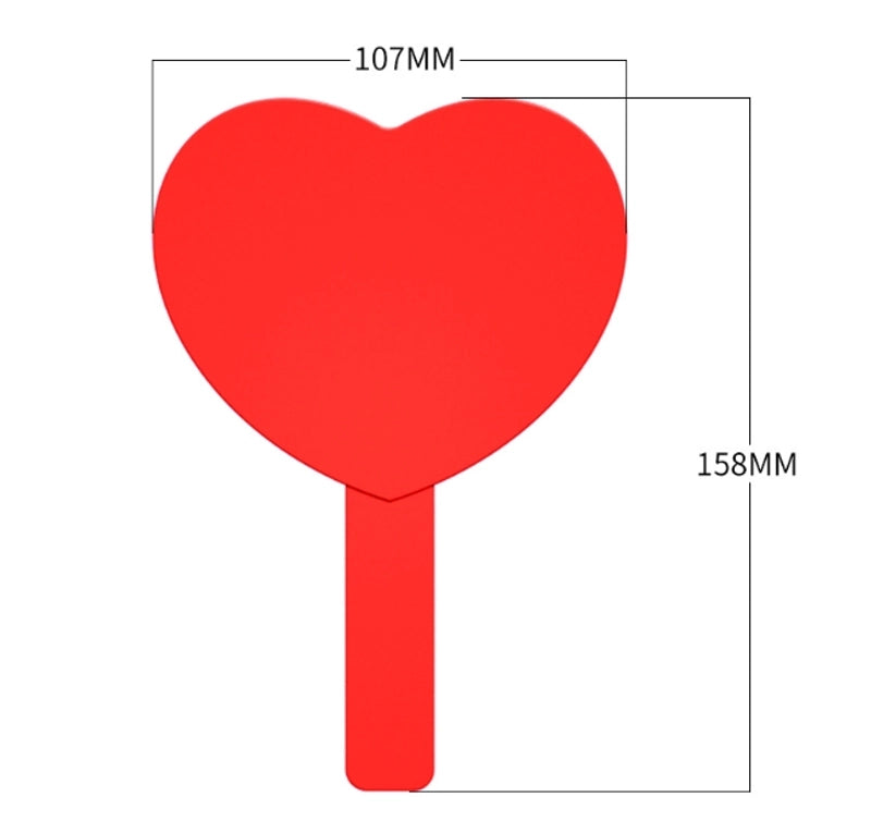 Casual Elegant Minimalist Heart Shape Plastic Mirror 1 Piece