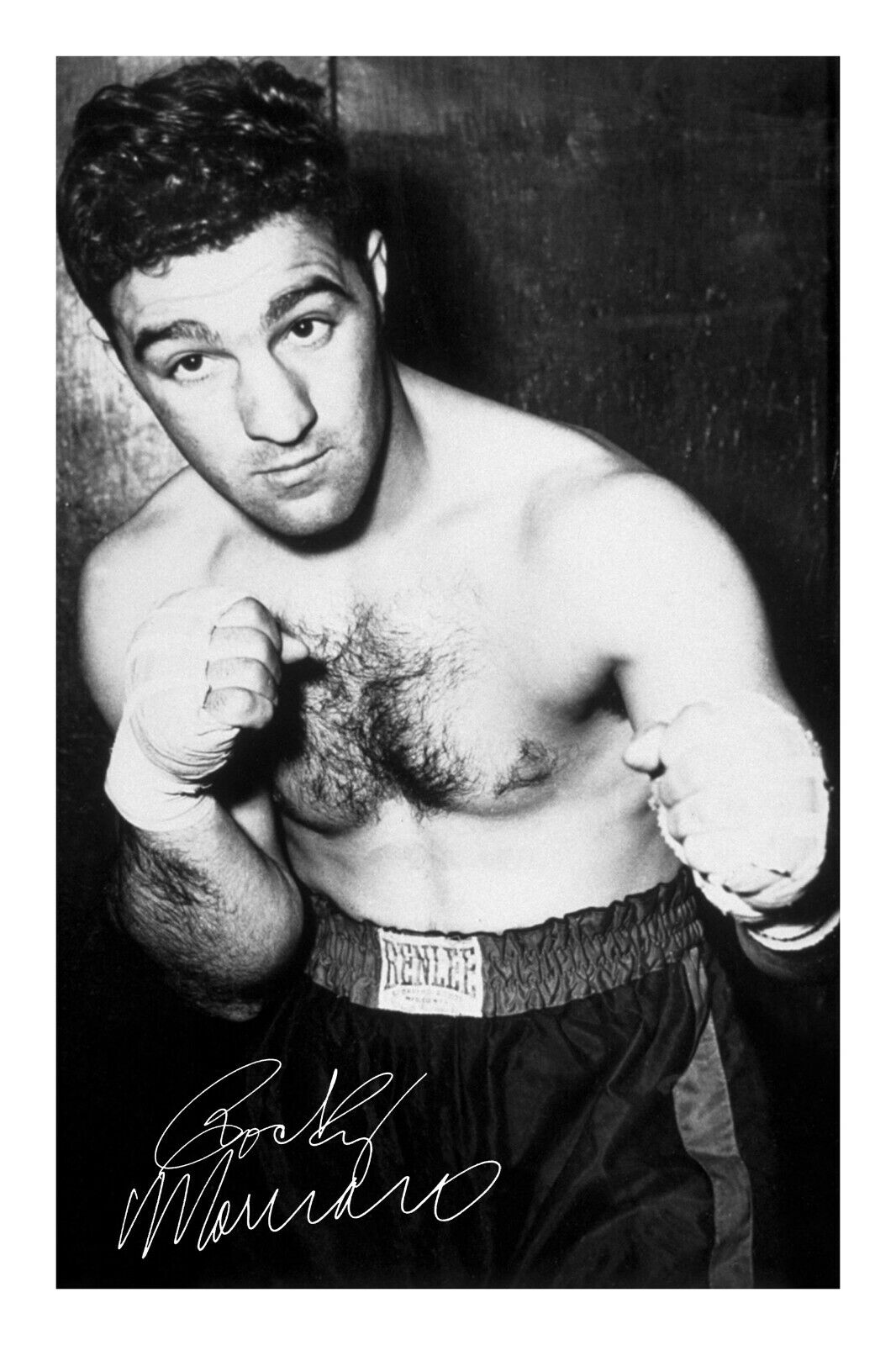 Rocky Marciano A4 Signed Photo Poster painting Print Autograph Boxing