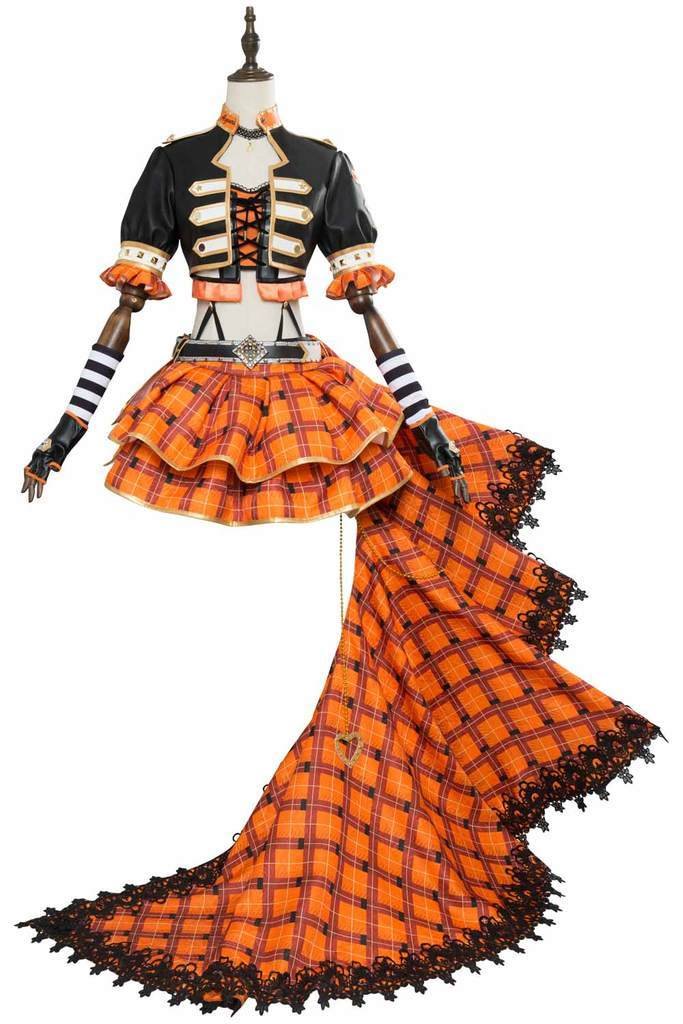 Love Live Sunshine Chika Takami Aqours Punk Rock Dress Outfit Cosplay Costume
