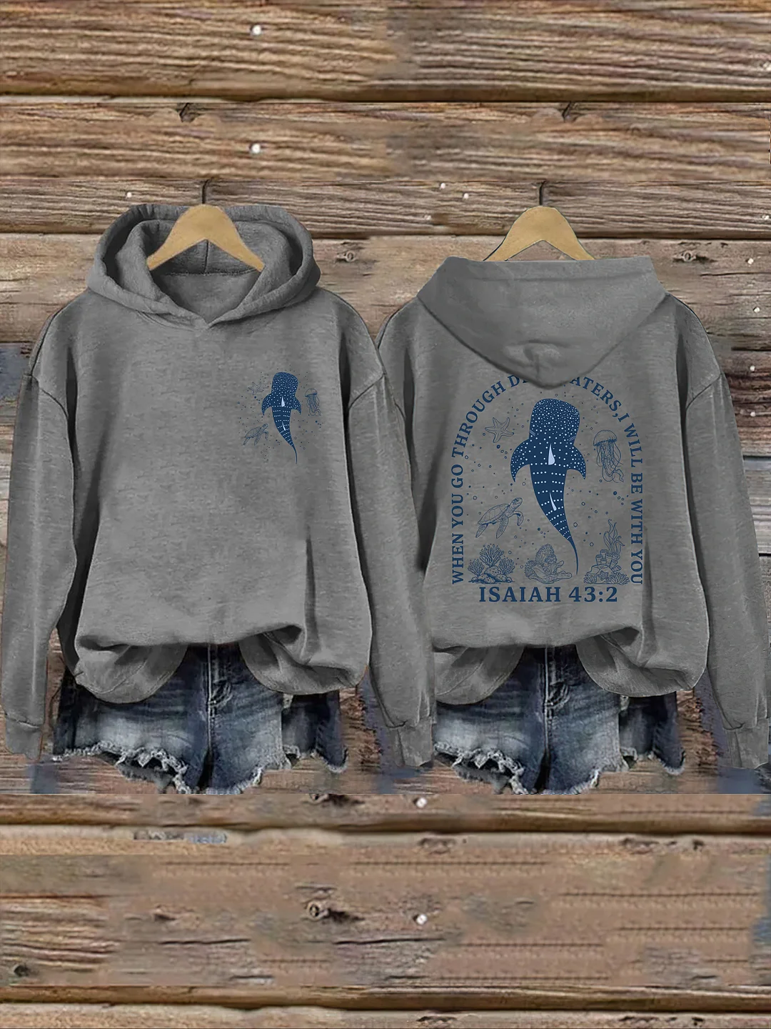 When You Go Through Deep Waters Hoodie