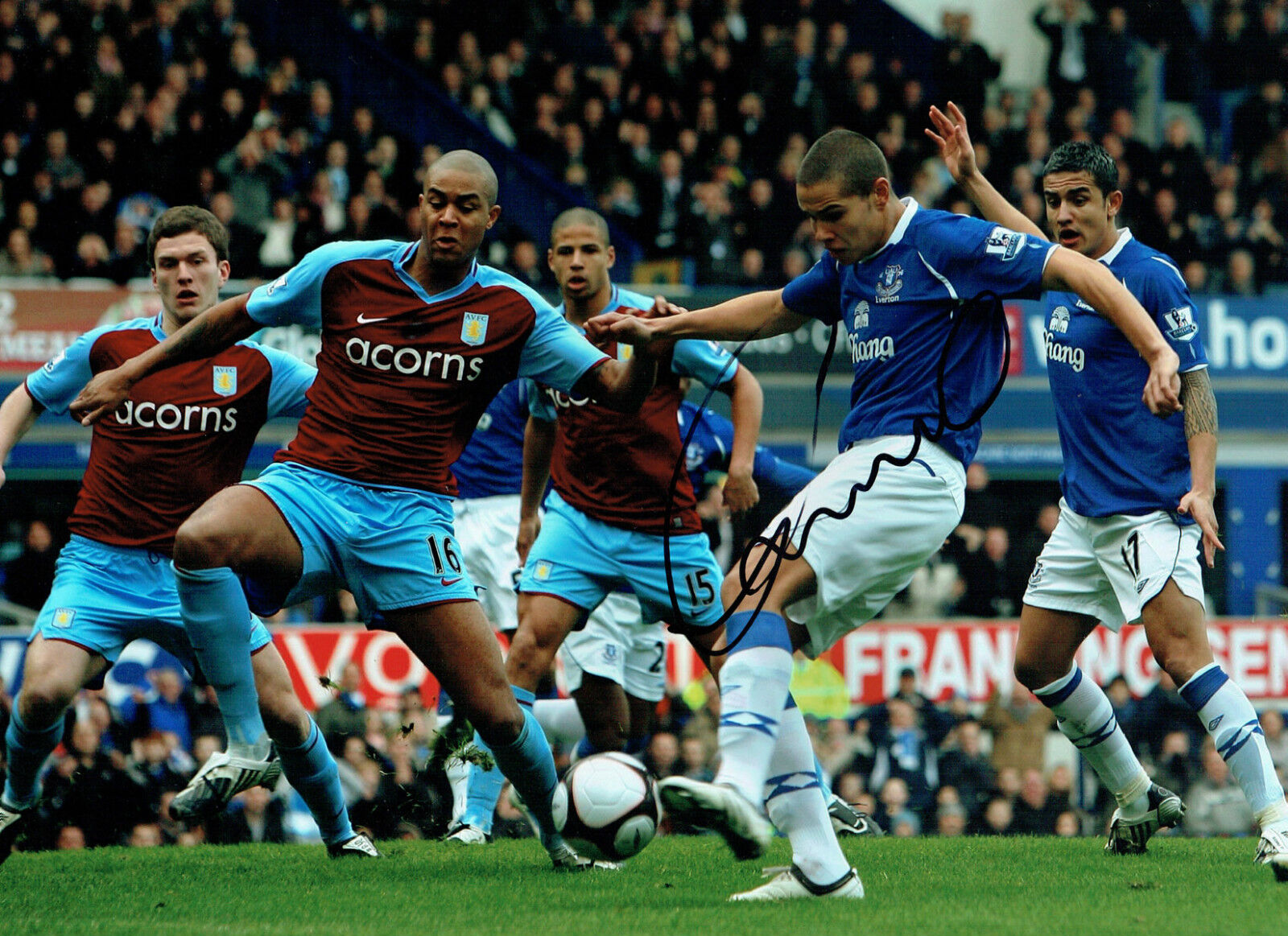 Jack RODWELL SIGNED Autograph 16x12 EVERTON Photo Poster painting AFTAL COA