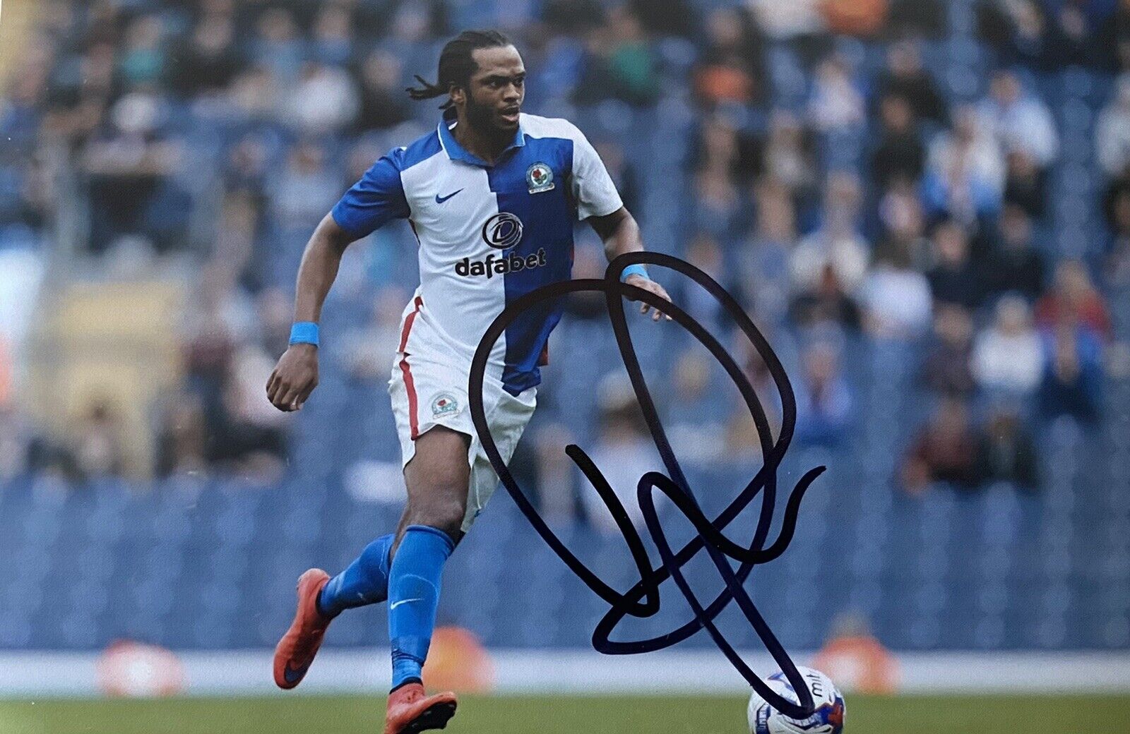 Nathan Delfouneso Genuine Hand Signed Blackburn Rovers 6X4 Photo Poster painting