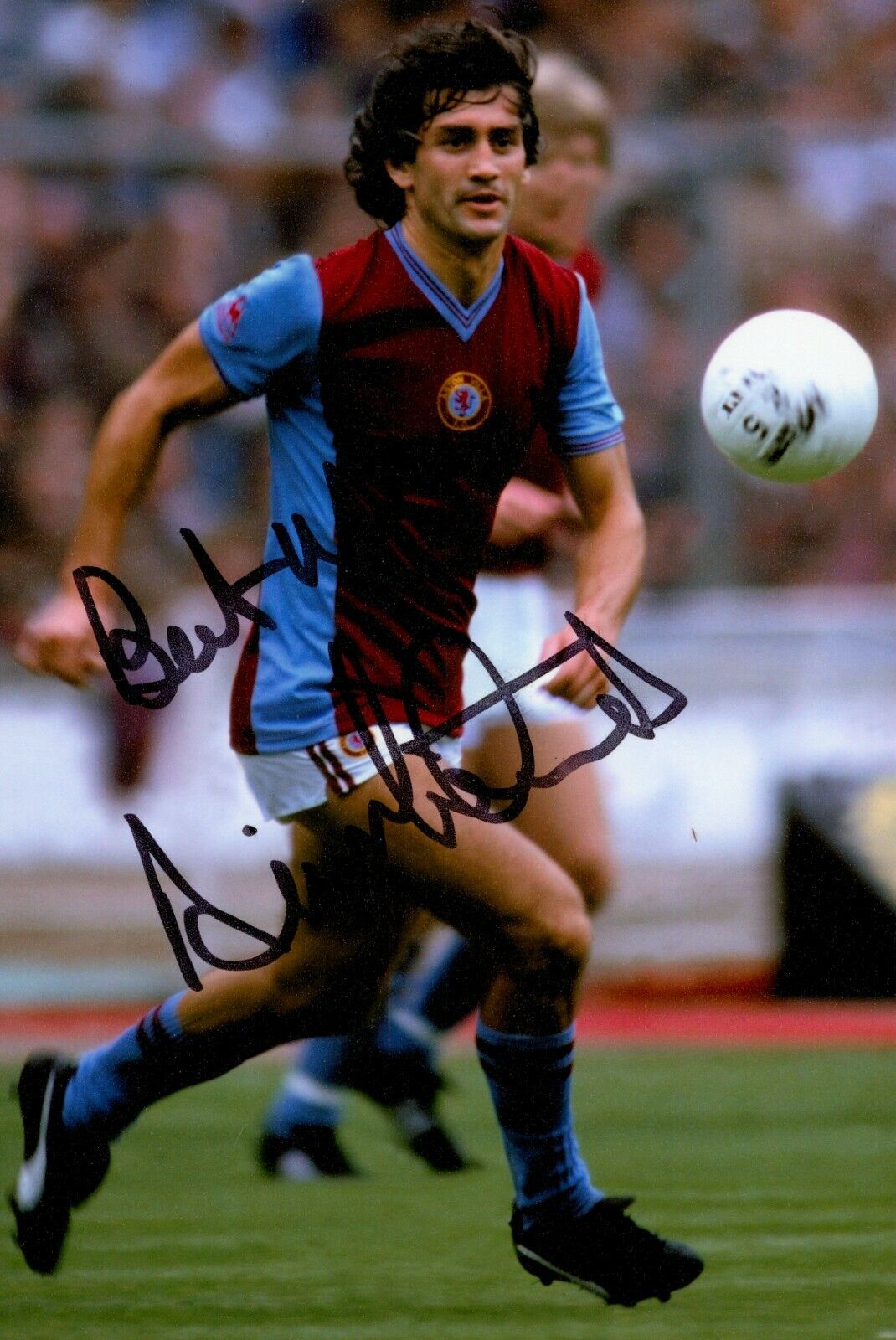 Dennis Mortimer Hand Signed 6x4 Photo Poster painting Aston Villa Coventry City Autograph + COA