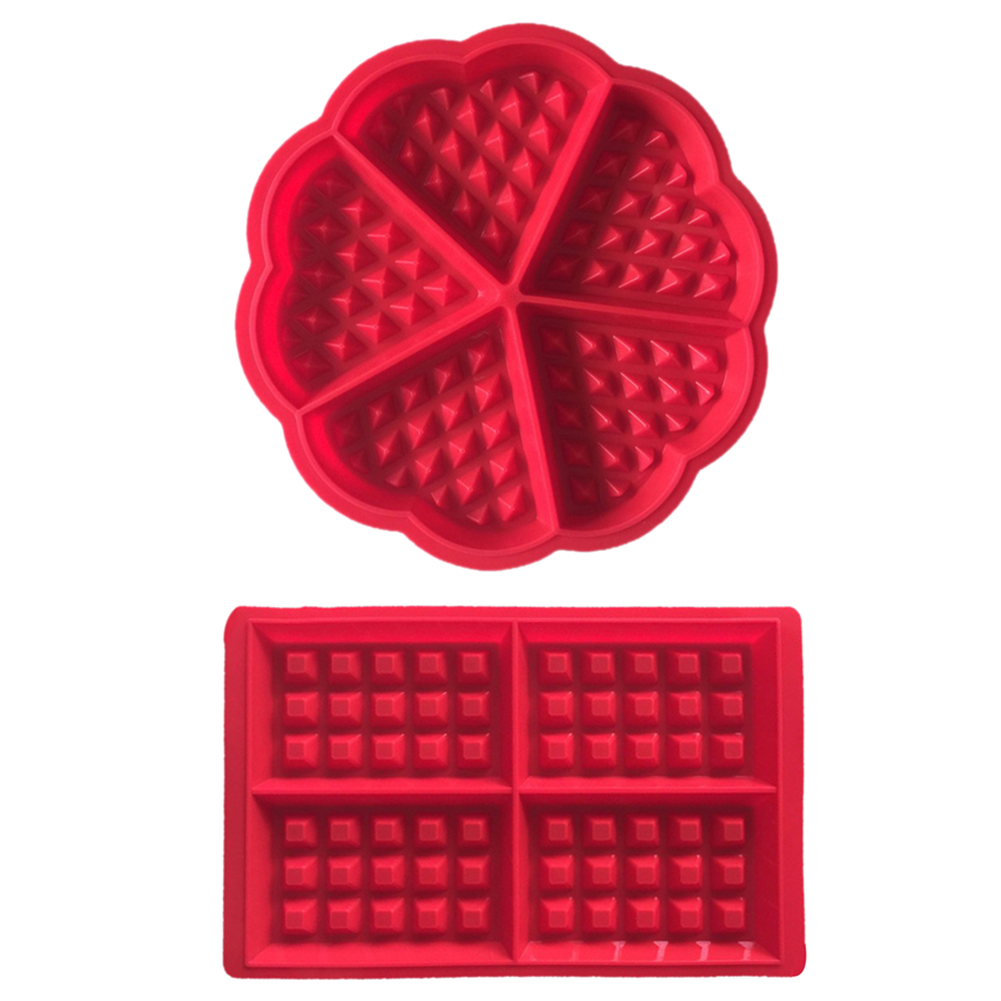 

4pcs Silicone Waffle Flan Tart Makers Mold Non Stick Kitchen Cake Baker Pan, 501 Original