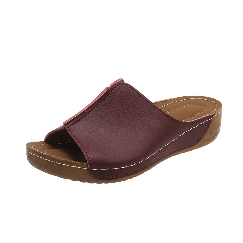 Yyvonne Wear Women's Shoes Comfortable Slope And Slippers Simple Size 2025 New Cool Drag Woman