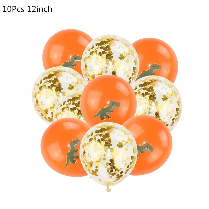 Dinosaur Birthday Party Dinosaur Foil Balloon Confetti Latex Ballons Dino Air Baloon Globos Kids Animal Jungle Party Decoration