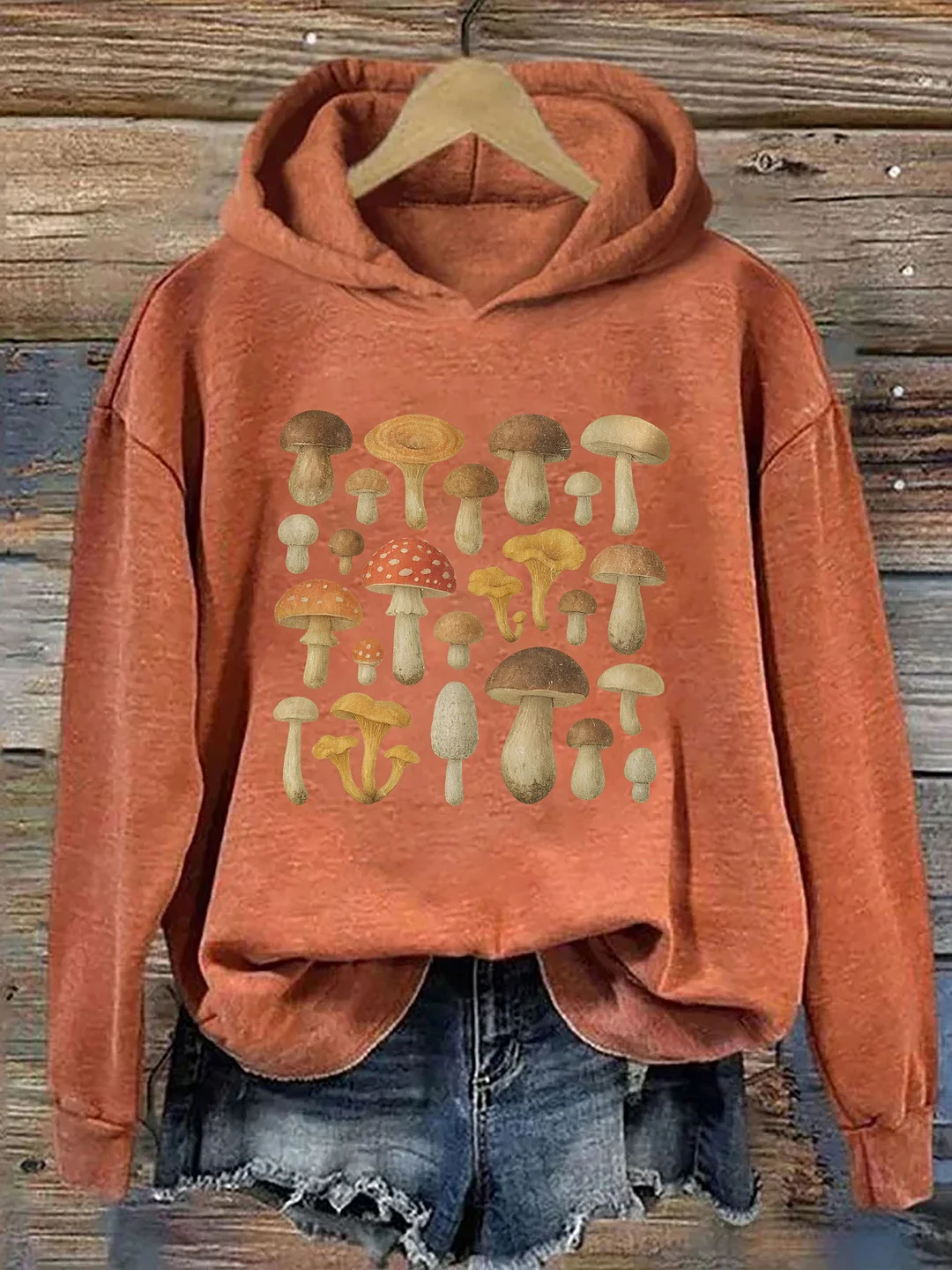 Vintage Mushroom Hoodie