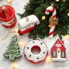 Cute Christmas Tree Red White Hanging Decors