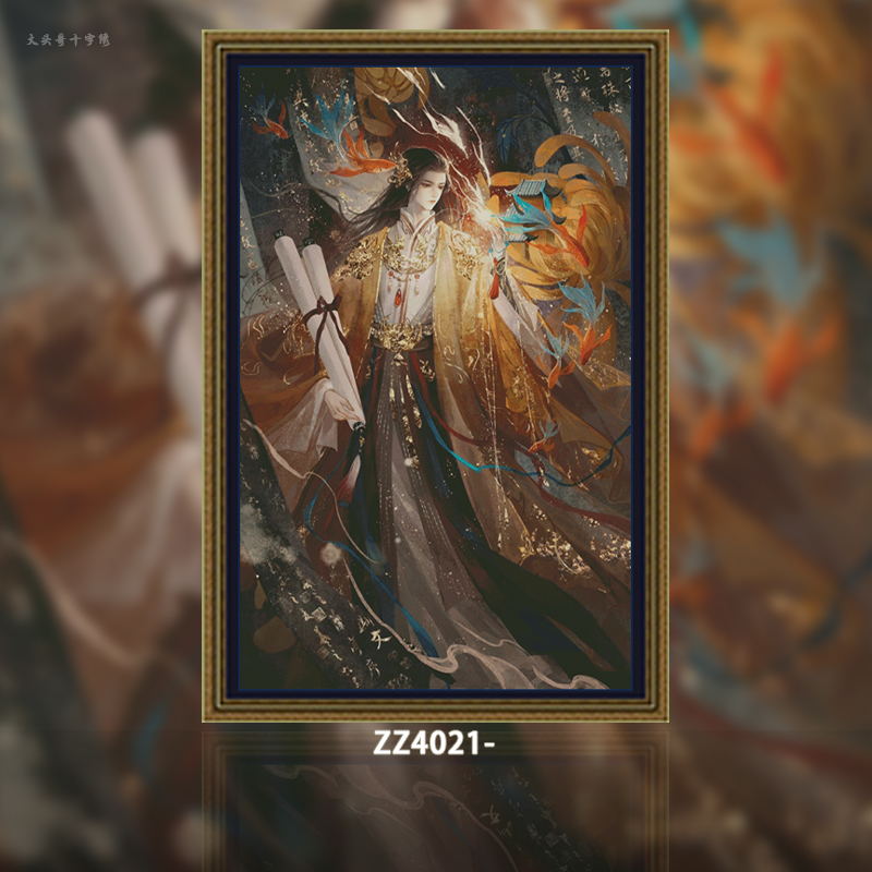 [ZZ4021-Chrysanthemum personification] Painting Fairy Cross Stitch