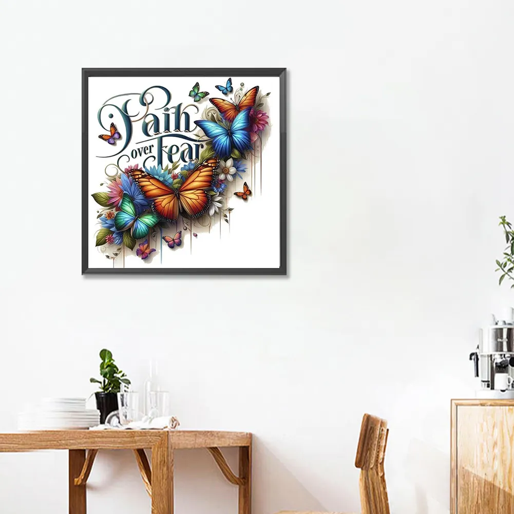 Diamond Painting - Full Square Drill - Butterfly(Canvas|35*35cm)