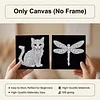 12pcs/set Unframed Pearl Painting Canvas Art Handmade Pearl Material Art Kit Living Room Decor (15x15cm)
