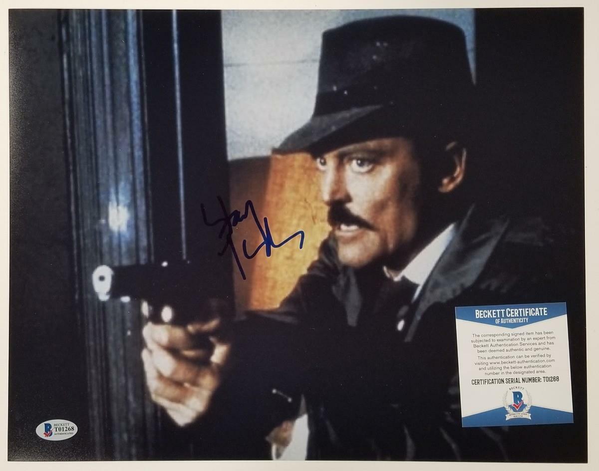 Stacy Keach signed Mike Hammer 11x14 Photo Poster painting #2 Autograph (B) ~ Beckett BAS COA